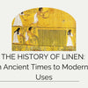 Ancient Egyptian wall painting showing people harvesting and processing flax for linen