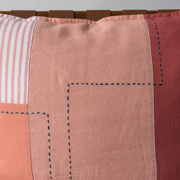LINEN PATCHWORK CUSHION COVERS