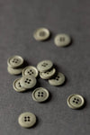 Spruce Cotton Button 15mm - organic cotton sewing button, eco-friendly and washable