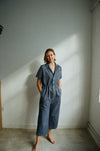 Jesse Jumpsuit sewing pattern, an all-in-one outfit offering true comfort, style, and casual charm, suitable for year-round wear and a best seller.