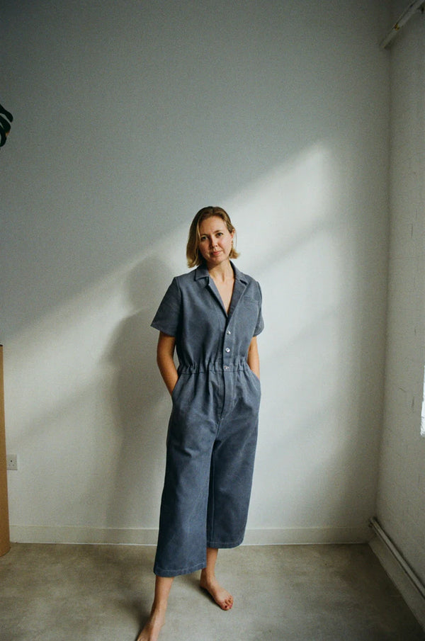 Jesse Jumpsuit sewing pattern, an all-in-one outfit offering true comfort, style, and casual charm, suitable for year-round wear and a best seller.