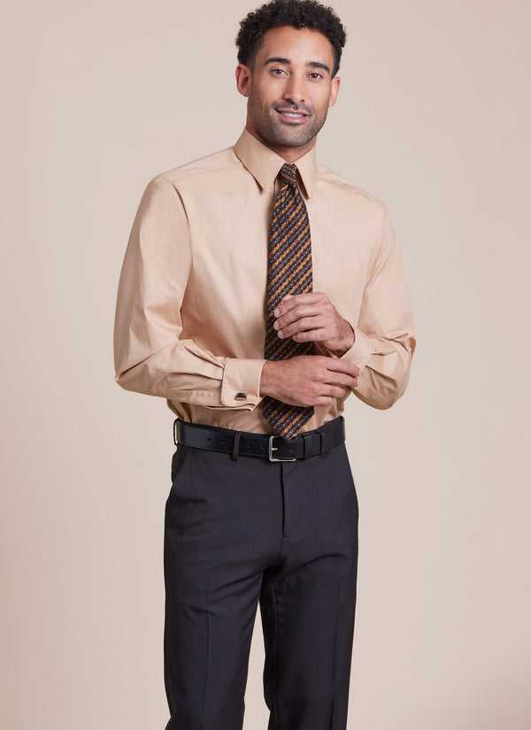 McCall's Sewing Pattern M8415 for men’s lined vest, button-front shirt, tie, and bow tie