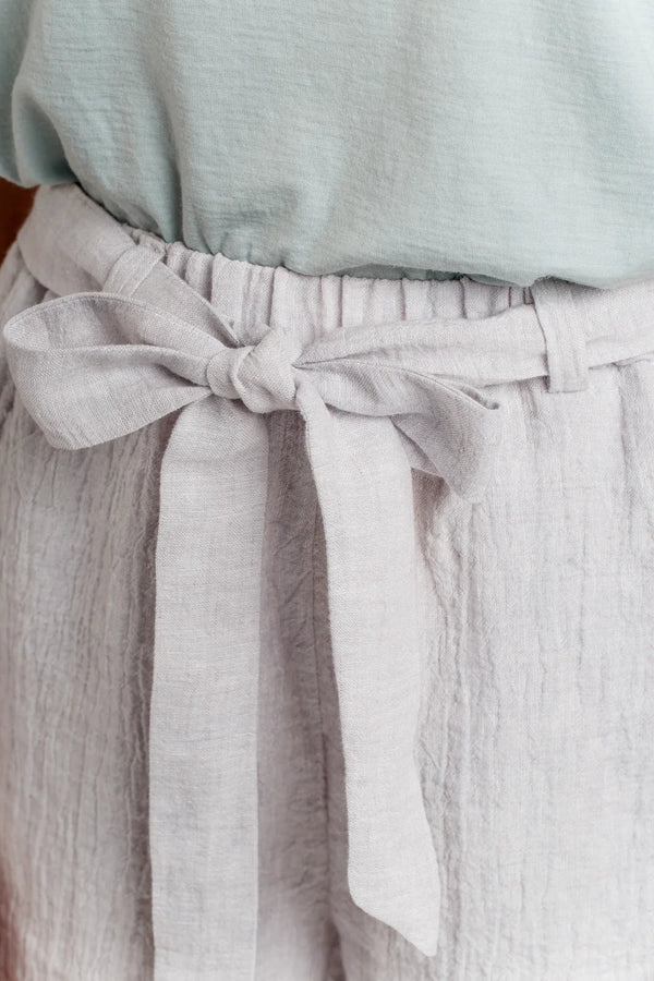 Opal Pants and Shorts Sewing Pattern - Options for Tapered Leg Pants, Wide Leg Pants, and Shorts with Paper Bag or Elastic Waist