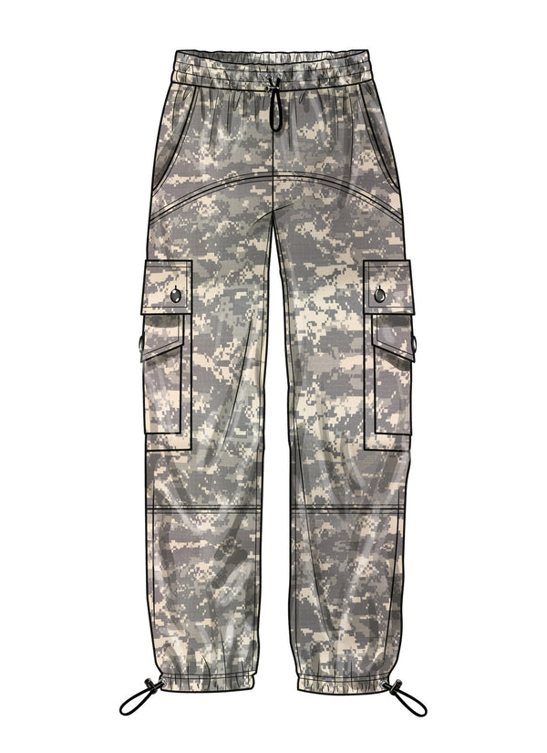 Unisex cargo pants made using Simplicity Sewing Pattern S9959