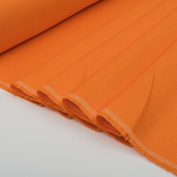 Tangerine Weave 100% Linen for Upholstery | Remnant