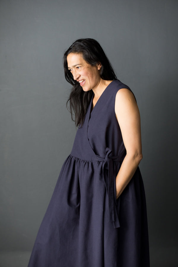Etta Sewing Pattern - Simple Wrap Dress with Lined Bodice and Inseam Pockets