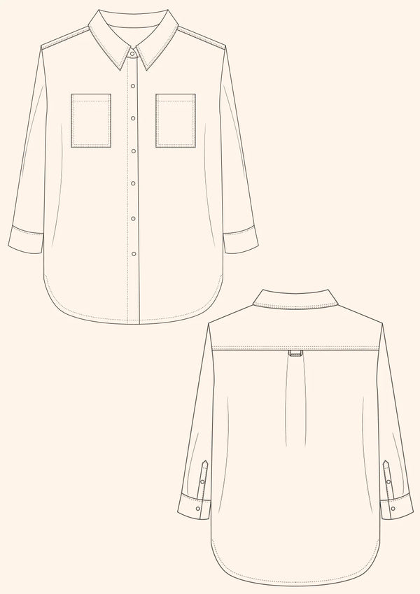 Unisex Shirt Multi-Size PDF Pattern