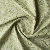 Elegant Urban Green Embroidered linen-cotton blend fabric with nature-inspired patterns, ideal for sophisticated and versatile creations.