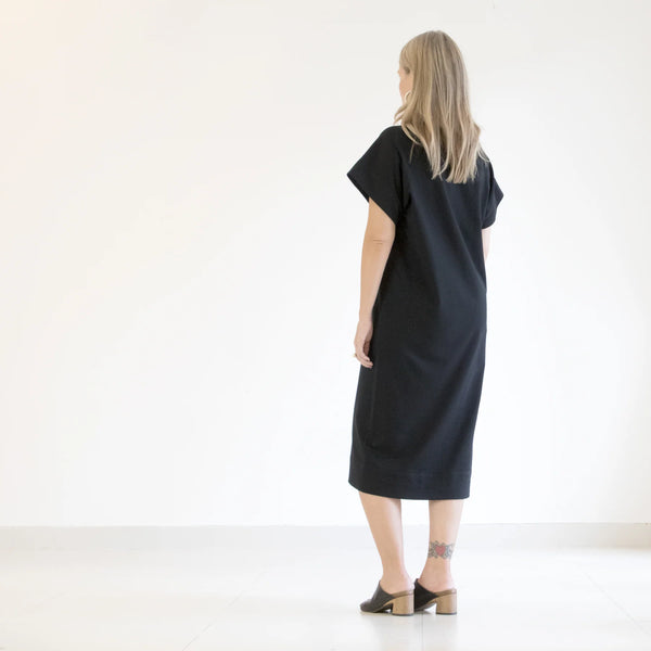 Aeolian Tee & Dress Sewing Pattern – boxy fit with square sleeves & draped silhouette