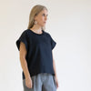Aeolian Tee & Dress Sewing Pattern – boxy fit with square sleeves & draped silhouette
