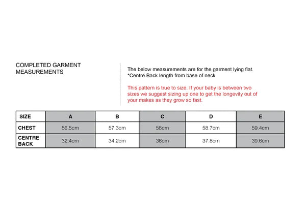 Baby Bellbird Romper and Top Sewing Pattern - Wrap Style with Ties