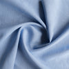 Blue Mist Pinstripe Yarn-Dyed Linen Fabric – dusty blue 100% linen with subtle woven stripes