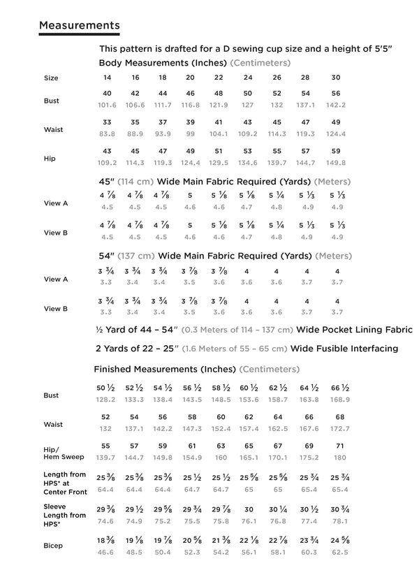 Cortland Trench Sewing Pattern