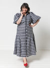 dress made from Dallas woven shirt and dress sewing pattern