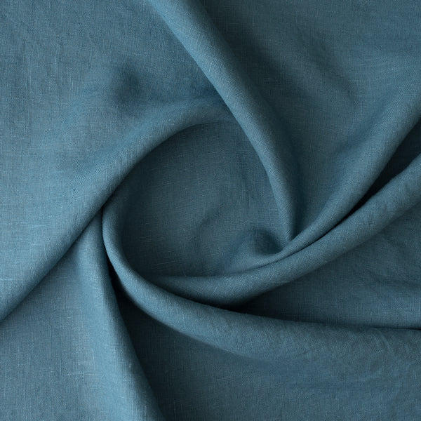 Deep Tidal extra wide 280cm 100% linen fabric 165gsm for dresses, shirts, skirts, relaxed pants, curtains and home textiles