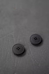 Black Hemp Button 15mm - eco-friendly hemp button for sewing and garments