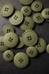 Mid Green Hemp Button 20mm - eco-friendly hemp button for sewing and garments