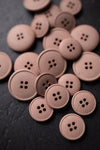 Muted Pink Hemp Button 20mm - eco-friendly hemp button for sewing and garments