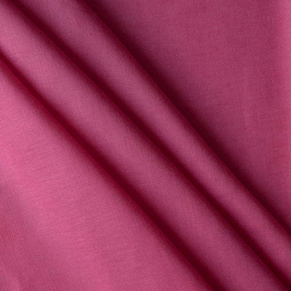 Hot pink 100% linen fabric with lightweight plain weave and smooth drape