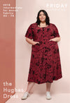 Hughes Dress Sewing Pattern – scoop neck A-line dress with button front and lace-up tie back (XS–7X)