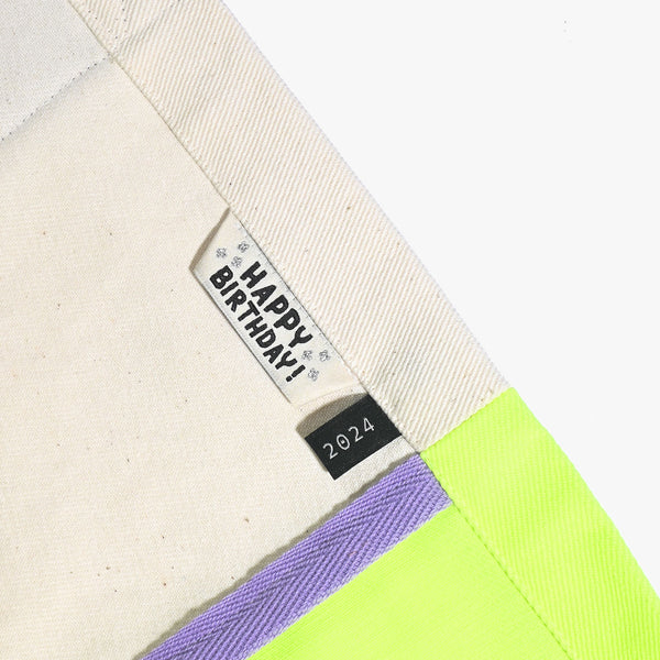 Happy Birthday woven KATM sewing labels for handmade gifts, clothes, and DIY sewing projects