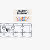 Happy Birthday woven KATM sewing labels for handmade gifts, clothes, and DIY sewing projects