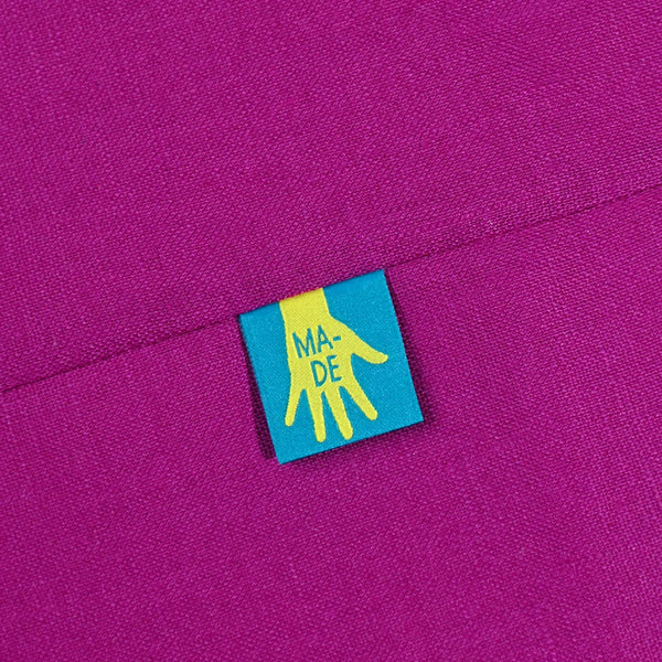 Made woven KATM sewing labels for handmade clothes and DIY sewing projects