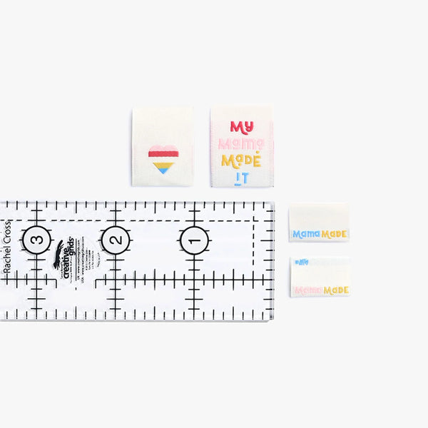 My Mama Made It woven KATM sewing labels for handmade clothes and DIY sewing projects