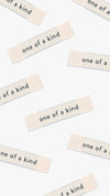 One Of A Kind woven KATM sewing labels for handmade clothes and DIY sewing projects