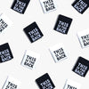 This Is The Back woven KATM sewing labels for marking handmade clothes and DIY sewing projects