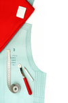 image of Sewing Pattern Layout with Measuring Tapes and Accessories - de Linum Australia