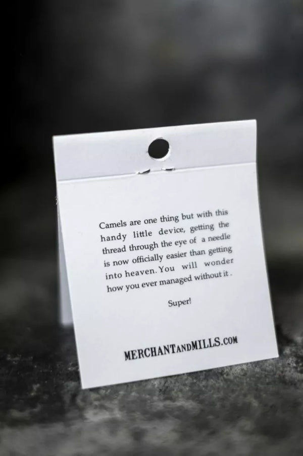 Merchant & Mills Needle Threader in robust pressed metal for easy threading