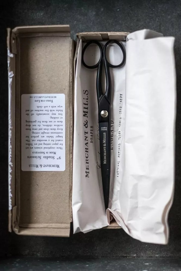 Merchant & Mills Studio Scissors, 9" Sheffield-made with Teflon coating for smooth paper and pattern cutting