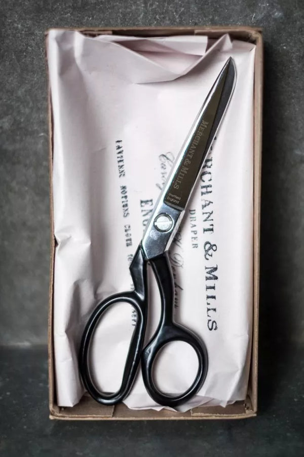 Merchant & Mills Tailor’s 8" Scissors, Sheffield-made high carbon steel shears for professional tailoring