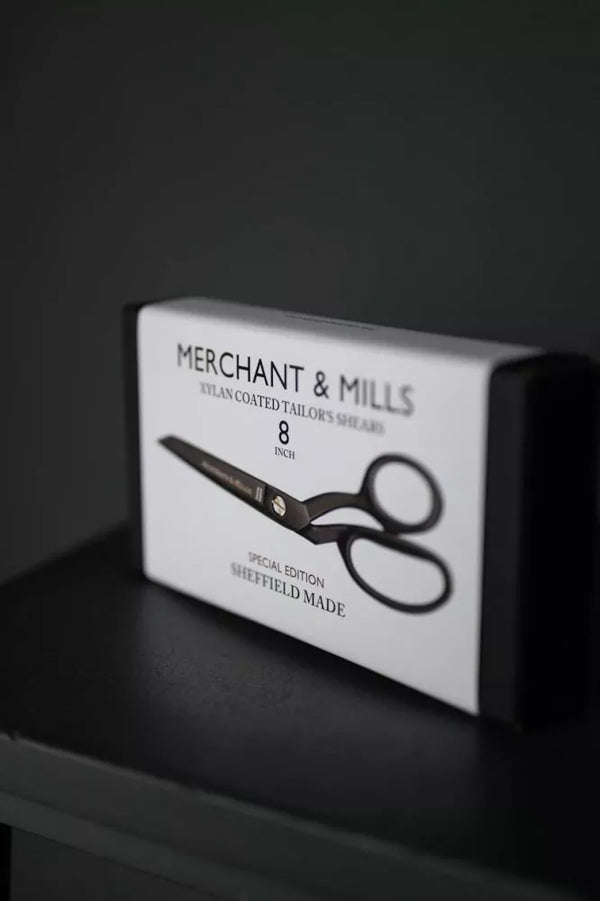 Merchant & Mills Xylan 10" Scissors, matt black non-stick shears for smooth, precise fabric cutting