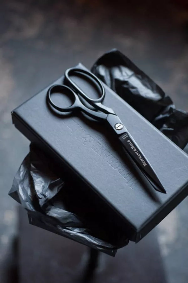 Merchant & Mills Xylan 8" Scissors, matt black non-stick shears for smooth and precise fabric cutting