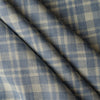Moss Glen Plaid linen fabric in soft moss green and rustic blue, yarn-dyed plaid, 100% linen, 130 GSM, 60 LEA.