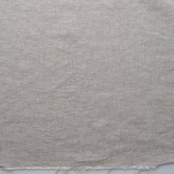 Close-up of Natural extra wide 280cm 100% linen fabric 165gsm for dresses, shirts, skirts, relaxed pants, curtains and home textiles