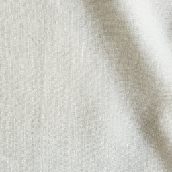 Opal Cream warm off-white linen fabric, piece dyed, 100% linen, 60 LEA