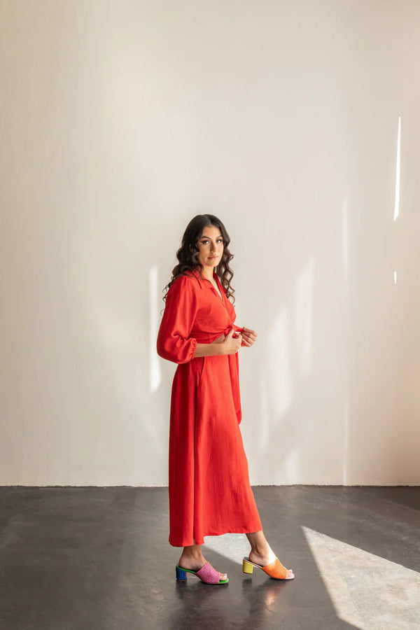 Saturday Skirt Set Sewing Pattern – wrap top and midi A-line skirt with pockets (XS–7X)