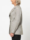 Sloane Woven Jacket Sewing Pattern – relaxed-fit single-breasted jacket with revere collar