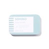 Light blue tin box with 'SOHMO' branding on a white background