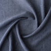 Twilight Navy deep blue-charcoal 100% linen fabric, 225 GSM, 25 LEA with visible yarn texture.