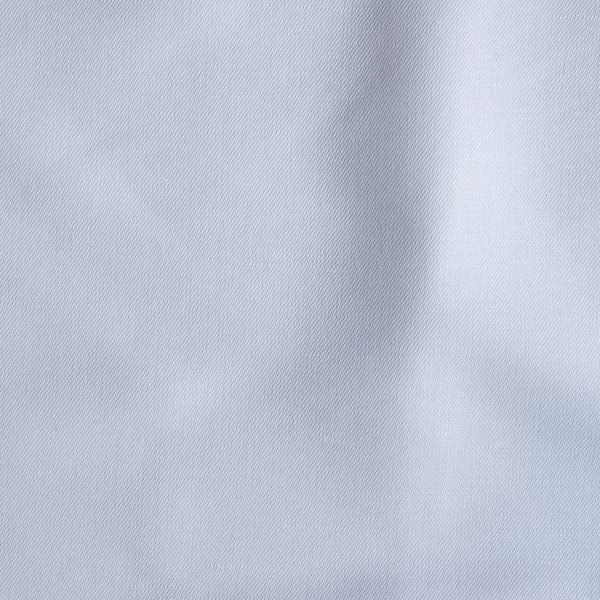 Close-up of Close-up of White Twill linen–cotton fabric showing subtle diagonal twill texture in pure white fabric texture