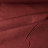 Elegant Wine Red Linen-Cotton Blend Fabric, lightweight and perfect for versatile design projects.