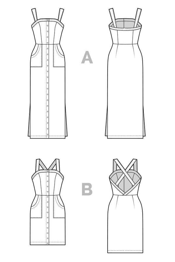 Fiona Sundress Sewing Pattern-Sewing Patterns-de Linum