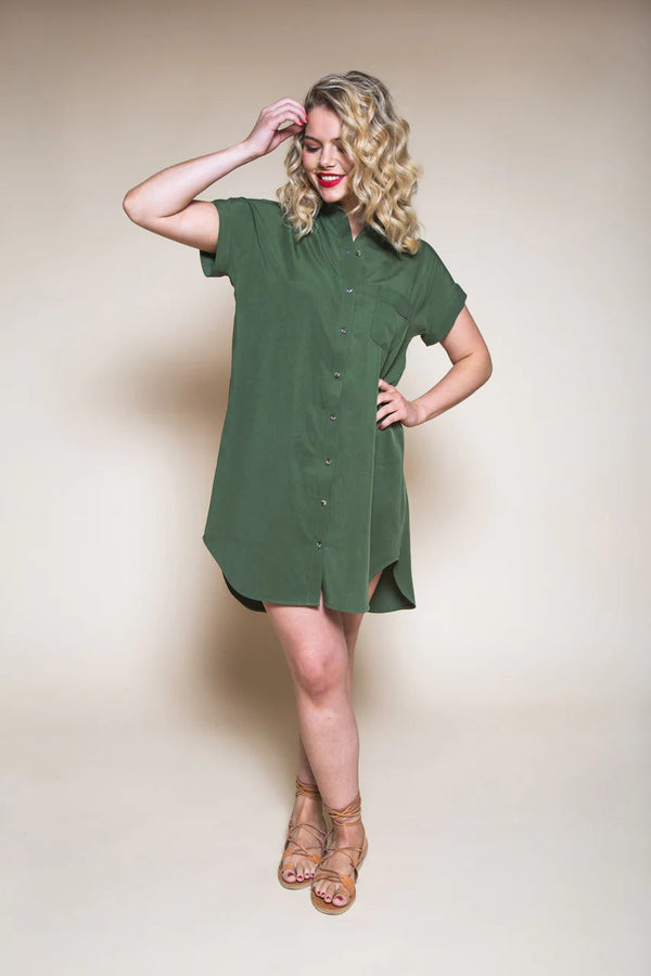 Kalle Shirt + Shirtdress Pattern