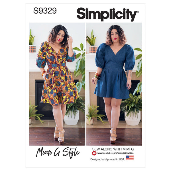 Misses' Dress in Two Lengths S9329 Multi-Size Sewing Pattern