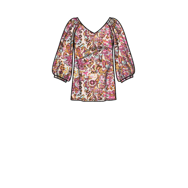 Misses' & Women's Tops in Two Lengths S9334 Sewing Pattern