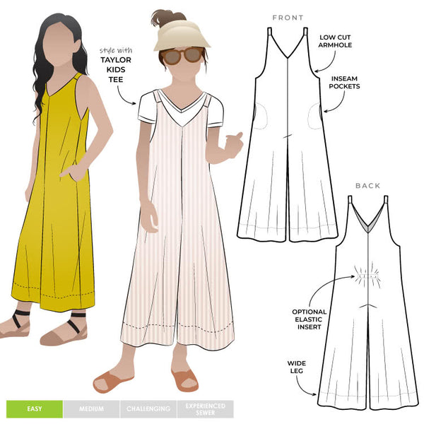 Norman Kids Jumpsuit Sewing Pattern